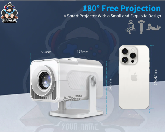 Mini Consola de Juegos Android con WiFi y Proyector HD 4K